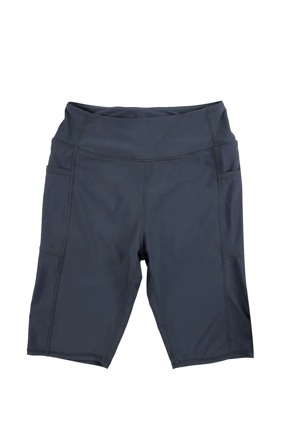 Women's Board Shorts Swim Capris Pants High Waist Swimwear Shorts with Pockets