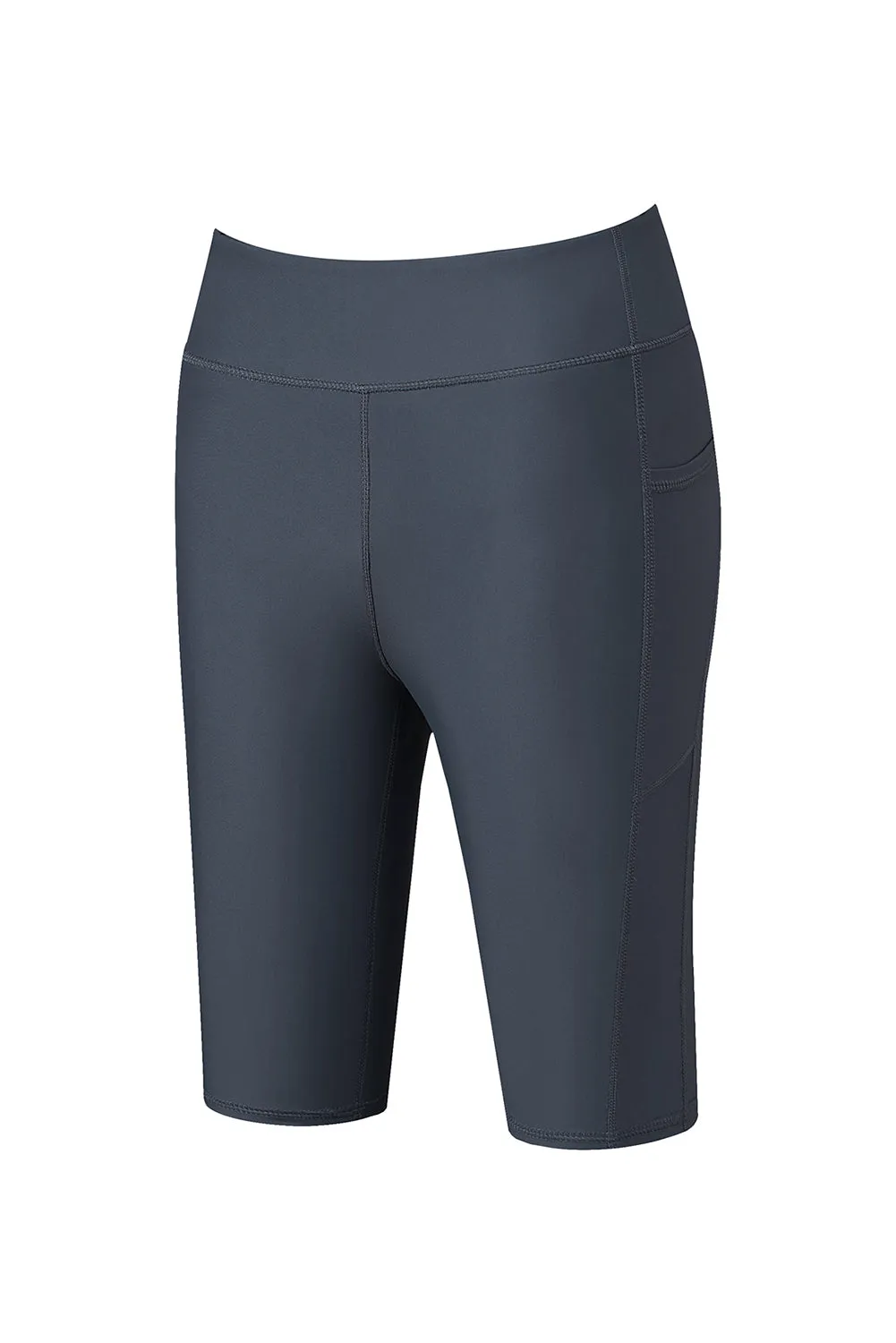 Women's Board Shorts Swim Capris Pants High Waist Swimwear Shorts with Pockets