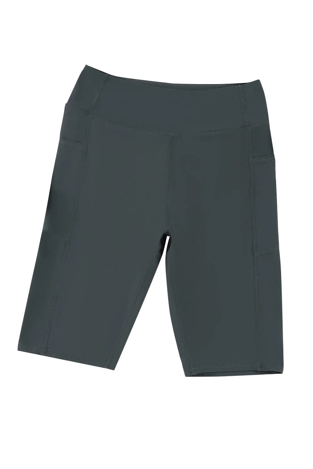 Women's Board Shorts Swim Capris Pants High Waist Swimwear Shorts with Pockets