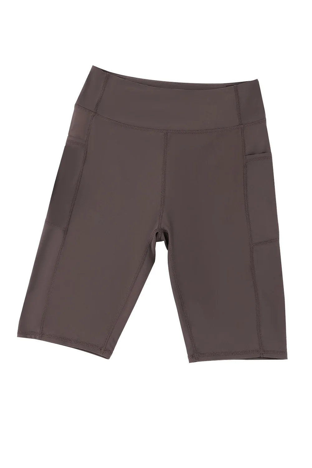 Women's Board Shorts Swim Capris Pants High Waist Swimwear Shorts with Pockets