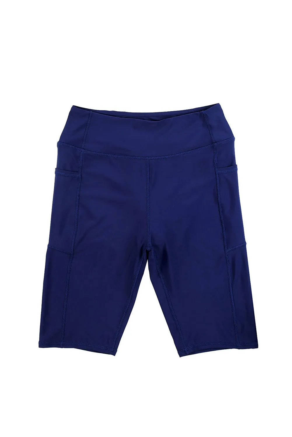 Women's Board Shorts Swim Capris Pants High Waist Swimwear Shorts with Pockets