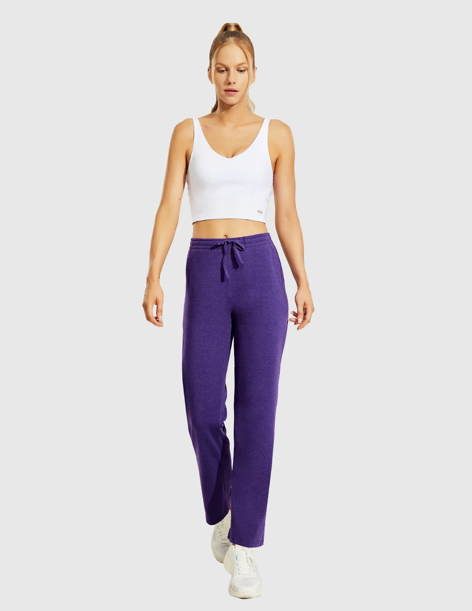 Women's Cotton Sweatpants Casual Drawstring Pants