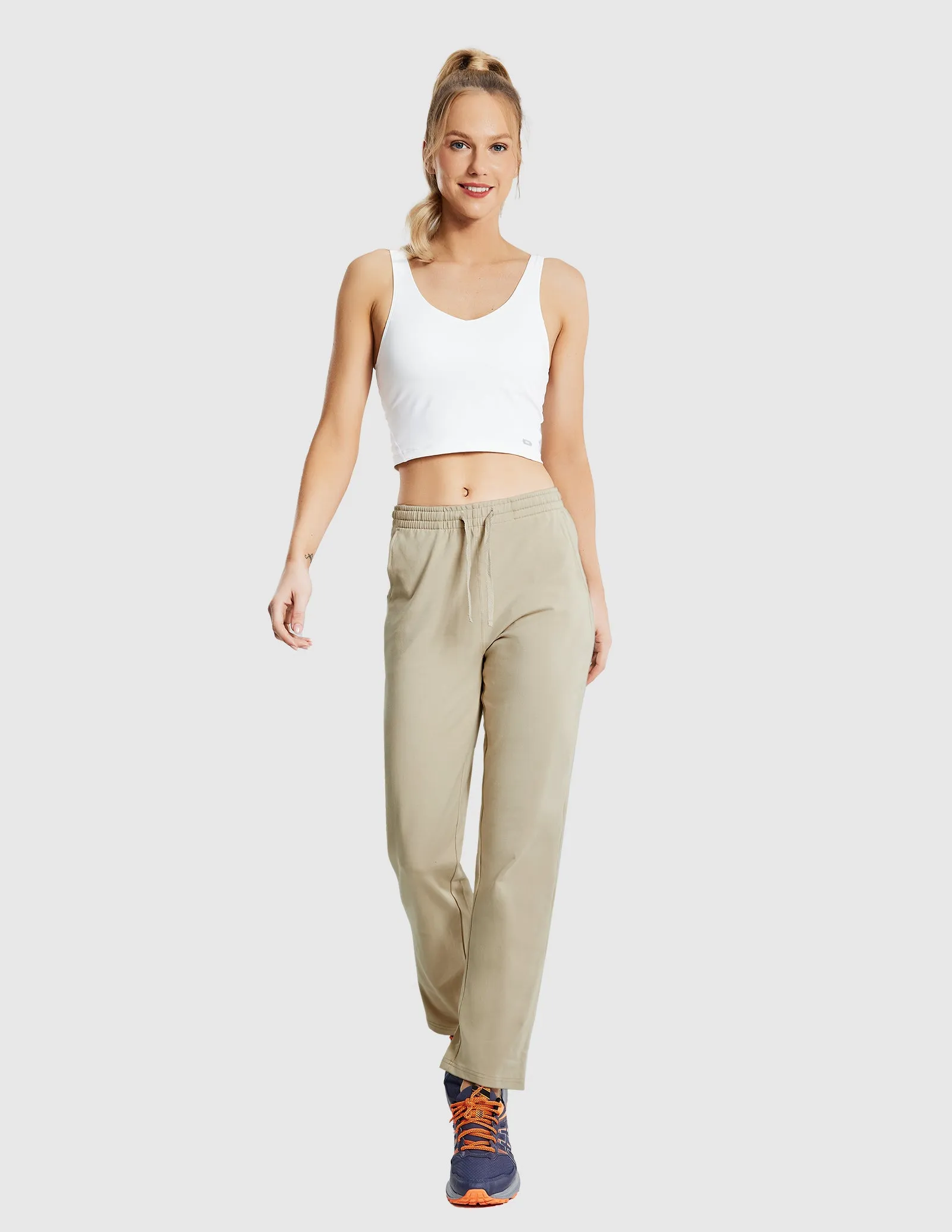 Women's Cotton Sweatpants Casual Drawstring Pants