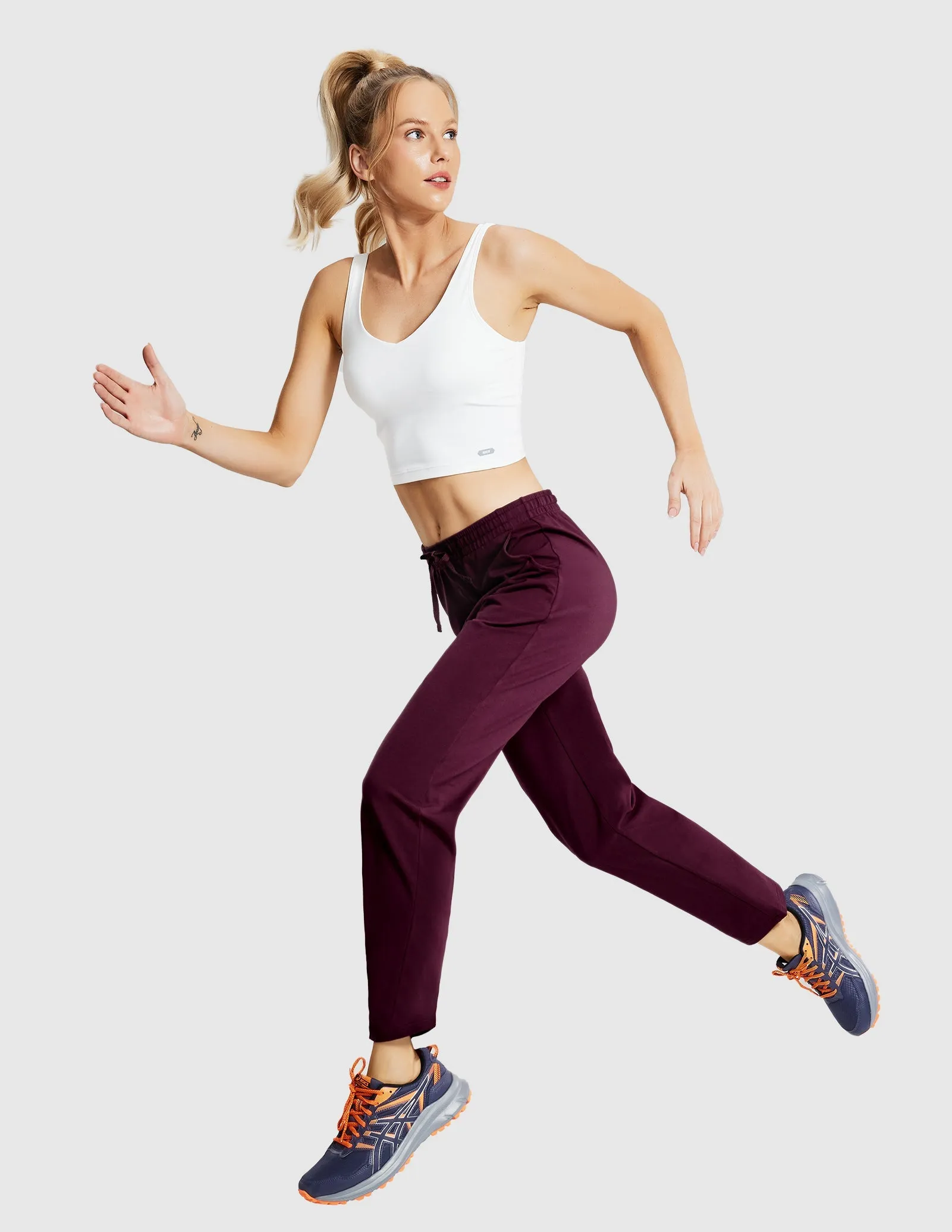Women's Cotton Sweatpants Casual Drawstring Pants