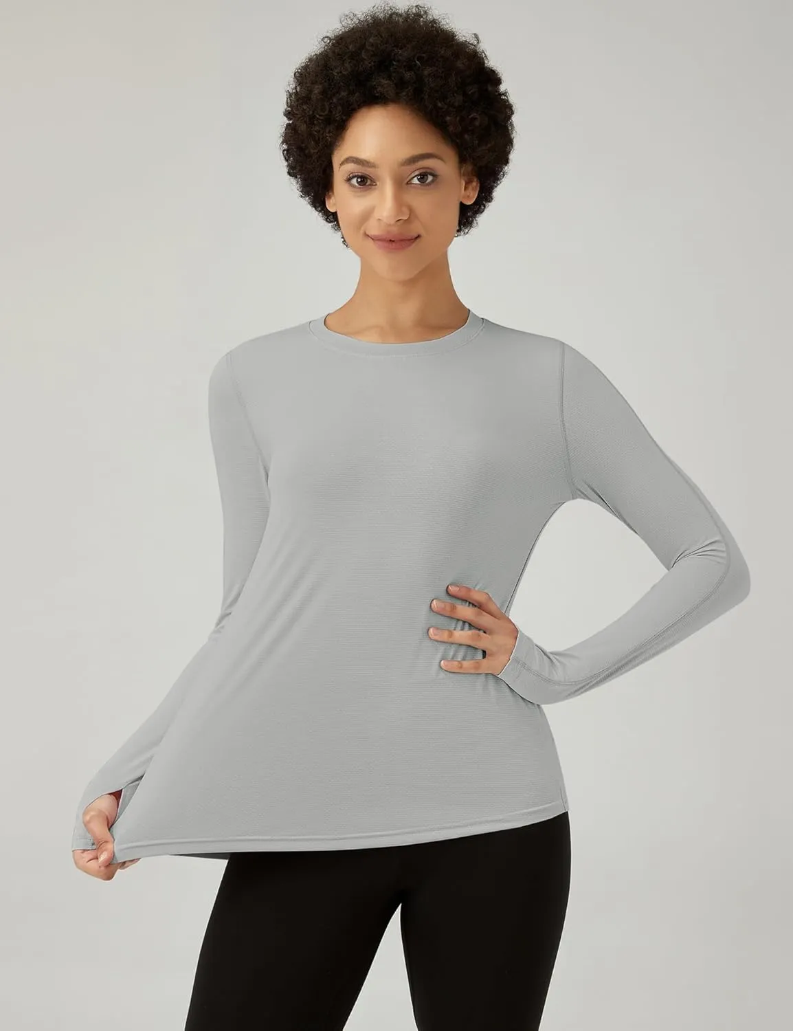 ZHENWEI Women Long Sleeve Shirts UPF 50  Uv Sun Protection Tops Workout Athletic Golf Running Gym Rash Guard